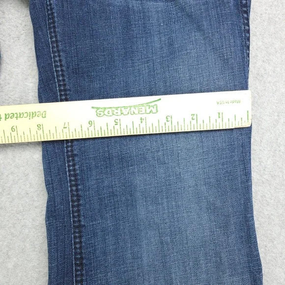 Ariat Denim Womens Trouser Jeans Size 25R Bootcut Wide Leg Flare Medium Wash - Picture 10 of 15